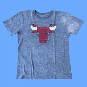 Vintage Chicago Bulls Tee with Hand Embroidery